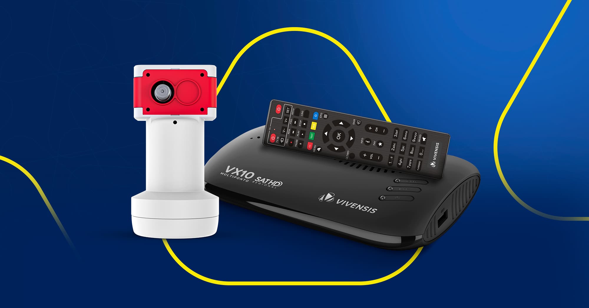 Conexão Completa: o LNBF Multiponto e o VX10 Multiponto podem transformar sua experiência de TV!