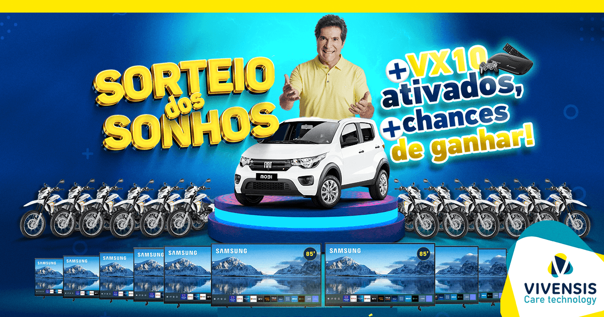 Sorteio dos sonhos +VX10 ativados +chances de ganhar