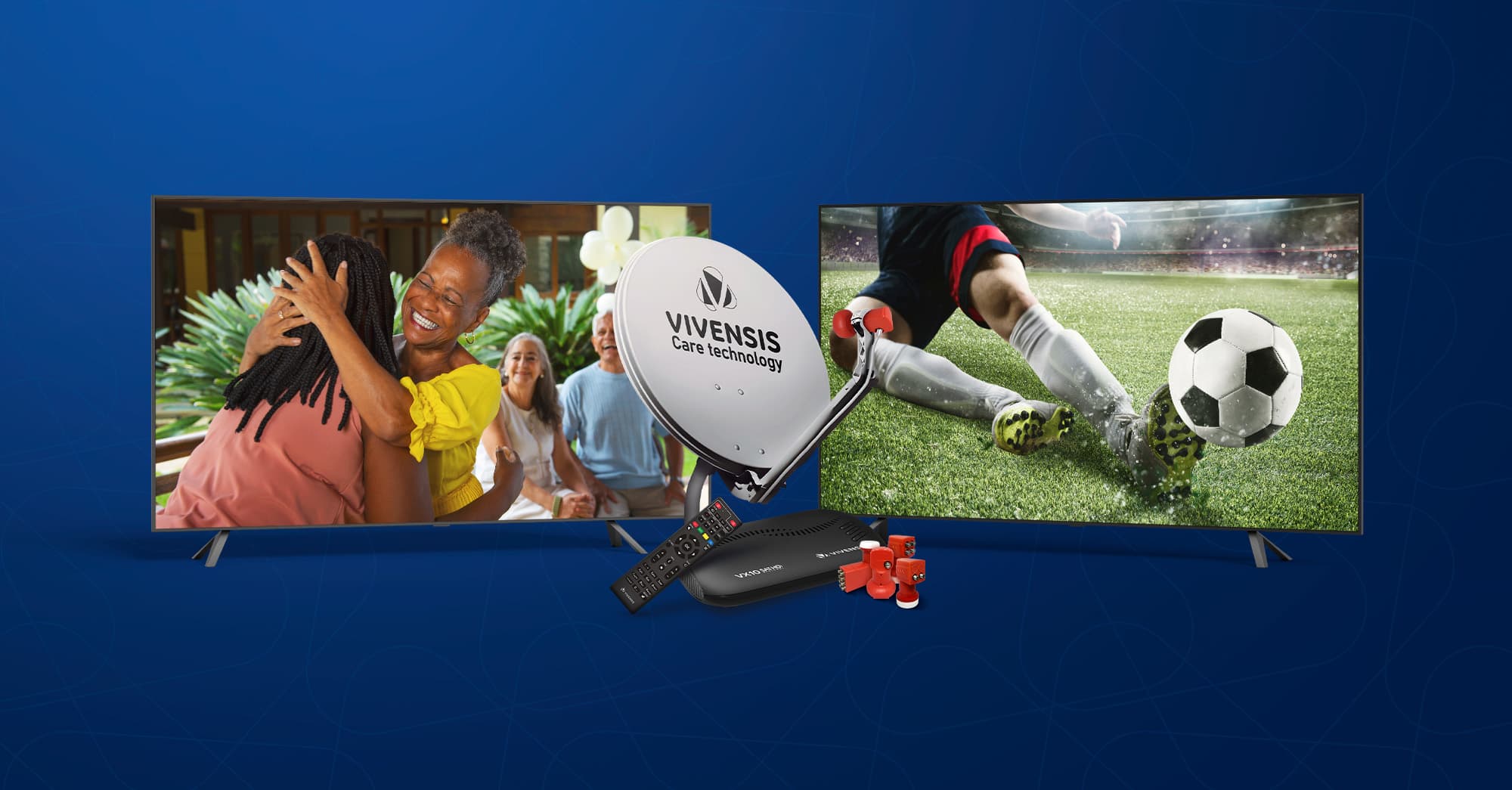 Como conectar várias TVs com os LNBFs da Vivensis: Conheça os modelos mono, duplo, quadruplo e óctuplo.