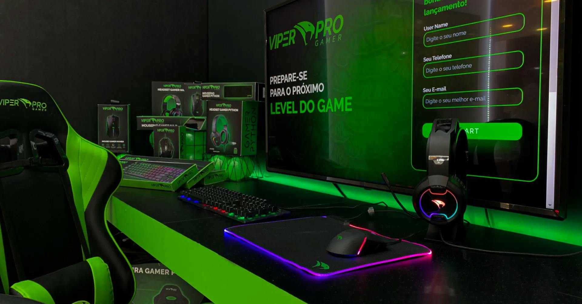 Viper Pro Gamer anuncia pré-lançamento de produtos na Exposec 2022.