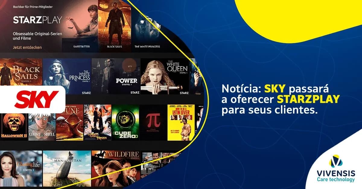 SKY passará a oferecer Starzplay! SKY passará a oferecer Starzplay!