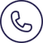 ícone telefone azul